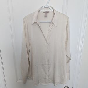 H&M Silky Button-Up Shirt